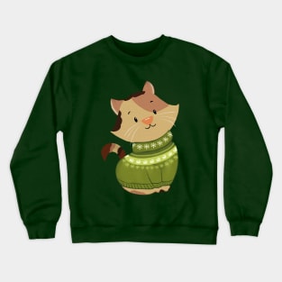 Cute Cat Christmas Sweater Crewneck Sweatshirt